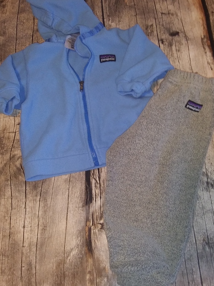 Patagonia 6 month fleece set jacket pants